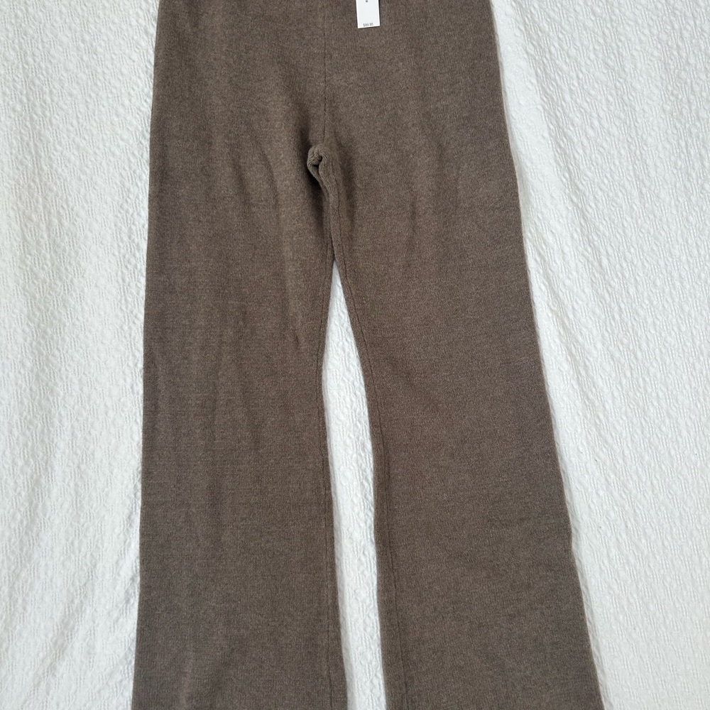 GAP Women's CashSoft Boot Sweater Pants in Toasted Almond Brown